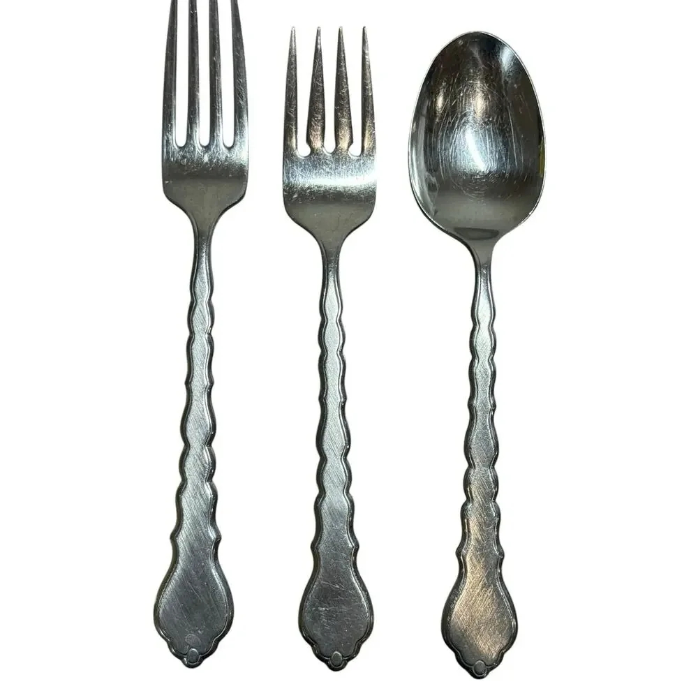 Oneida Community CELLO Burnished Stainless Flatware Replacement 5 Pc‎ Setting